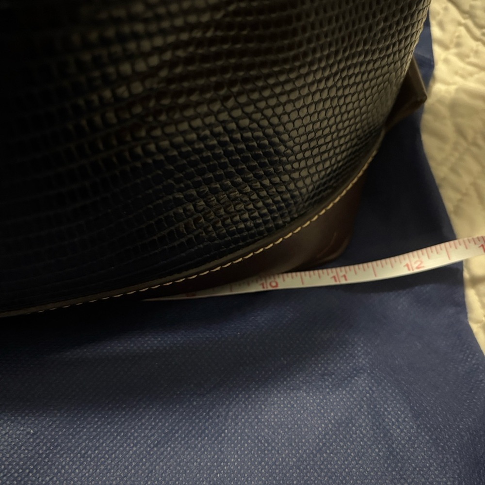 Dooney & Bourke blue and Brown Satchel (zipzip) - Picture 5 of 11